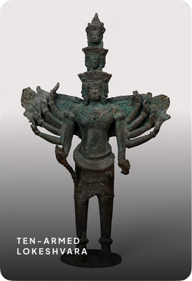 Buddha in royal-ease posture (lalitasana)