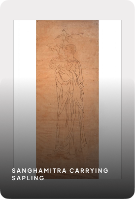 Votive Plaque showing Buddha’s great Demise (Mahaparinirvana)